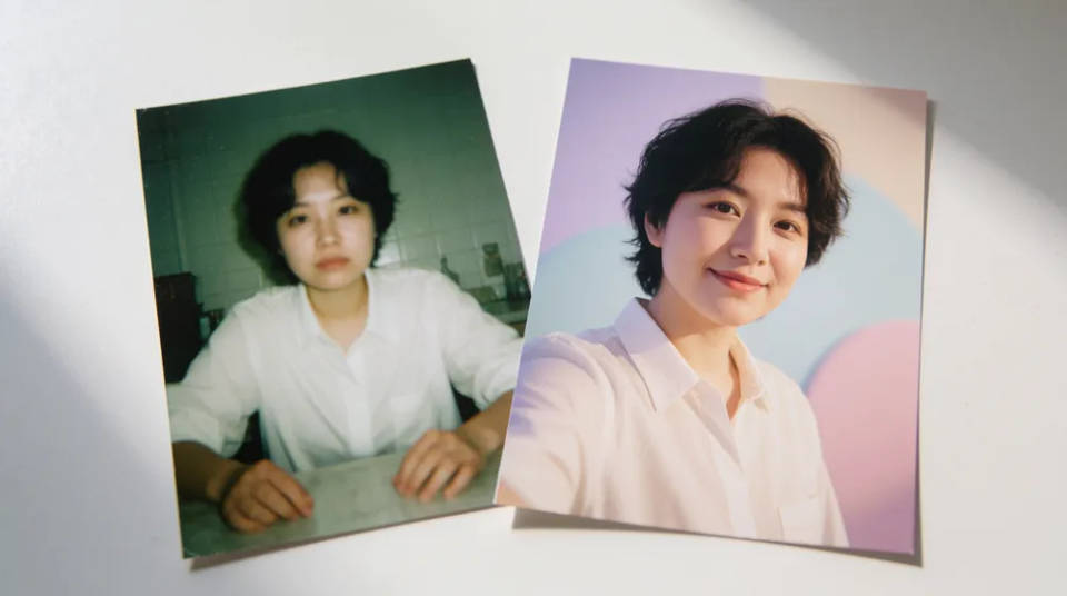 Photos into polished selfies