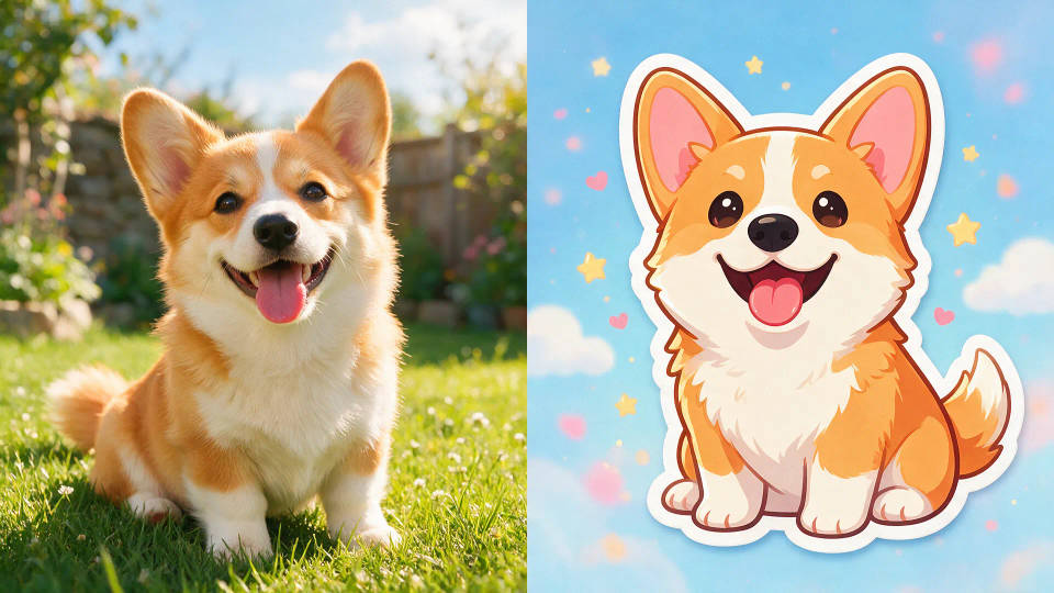 Transforme uma foto ou personagem em figurinhas
