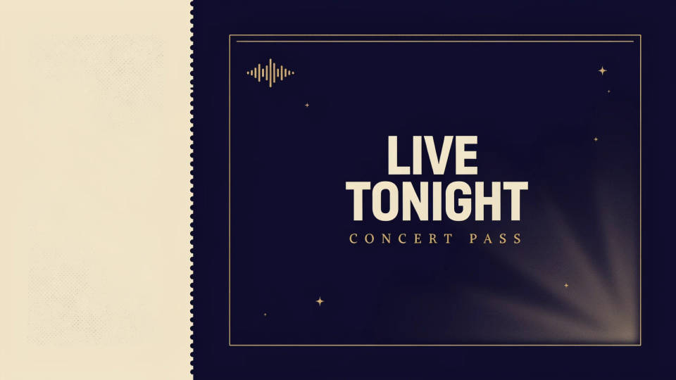 Concert and show tickets