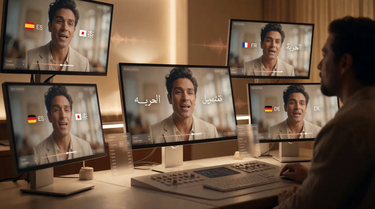 One advert cut shown dubbed into several languages for different markets