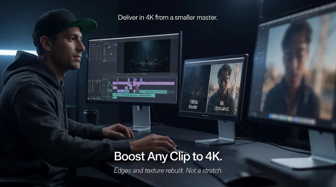 Deliver in 4K from a smaller master
