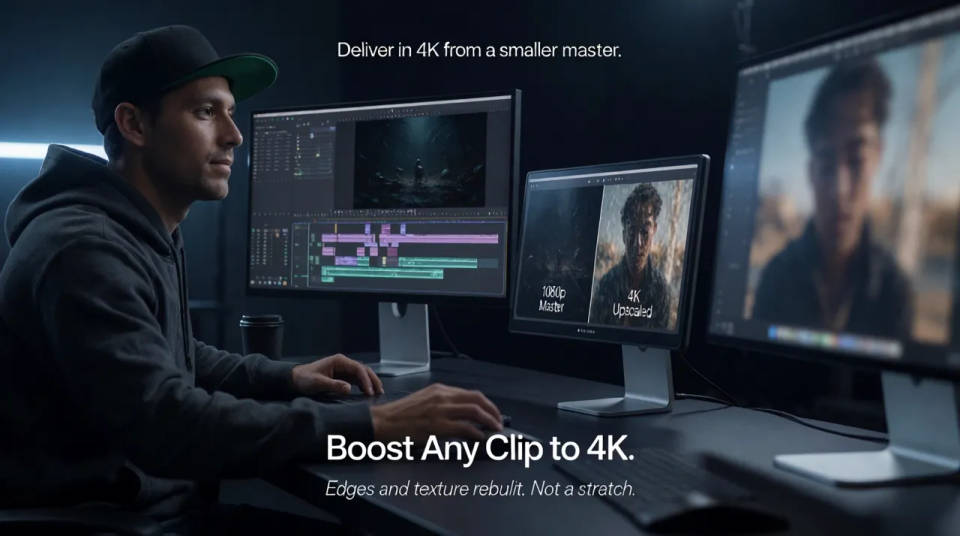 Entregue em 4K a partir de um master menor