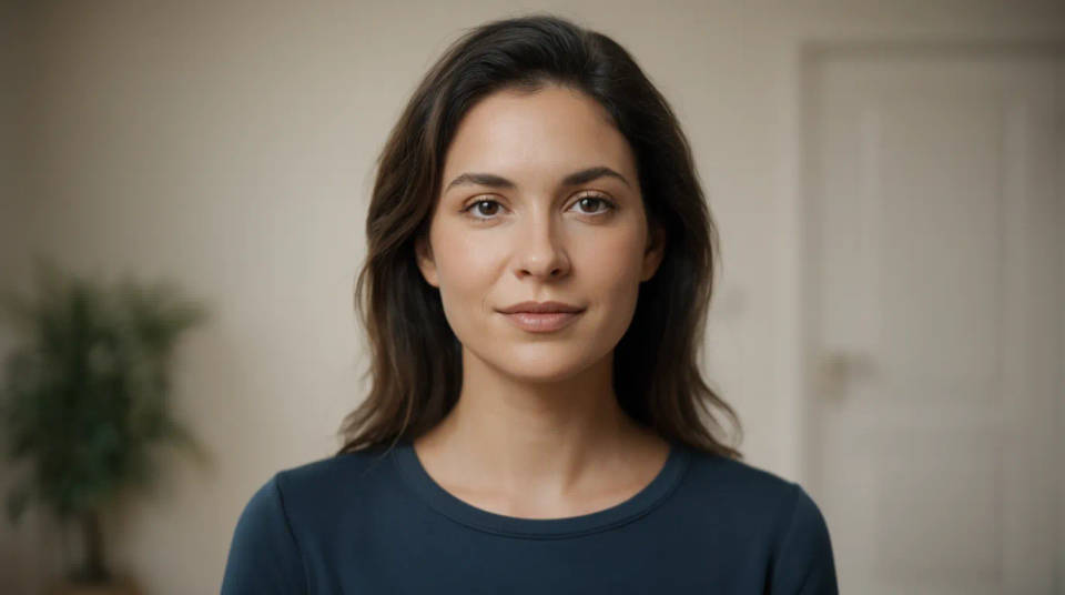 Give a headshot a studio look
