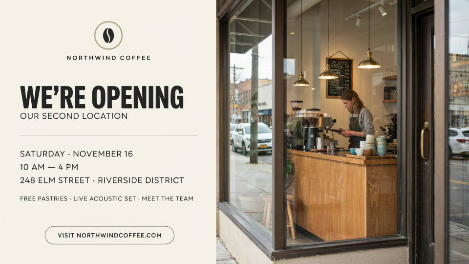 Grand openings and events