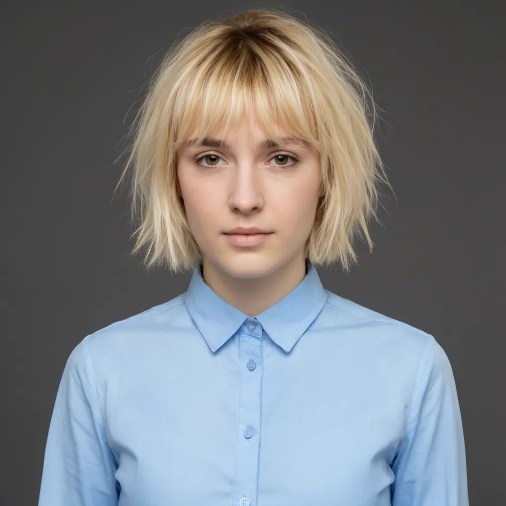 Portrait recoloured onto a deep studio grey background with clean hair edges