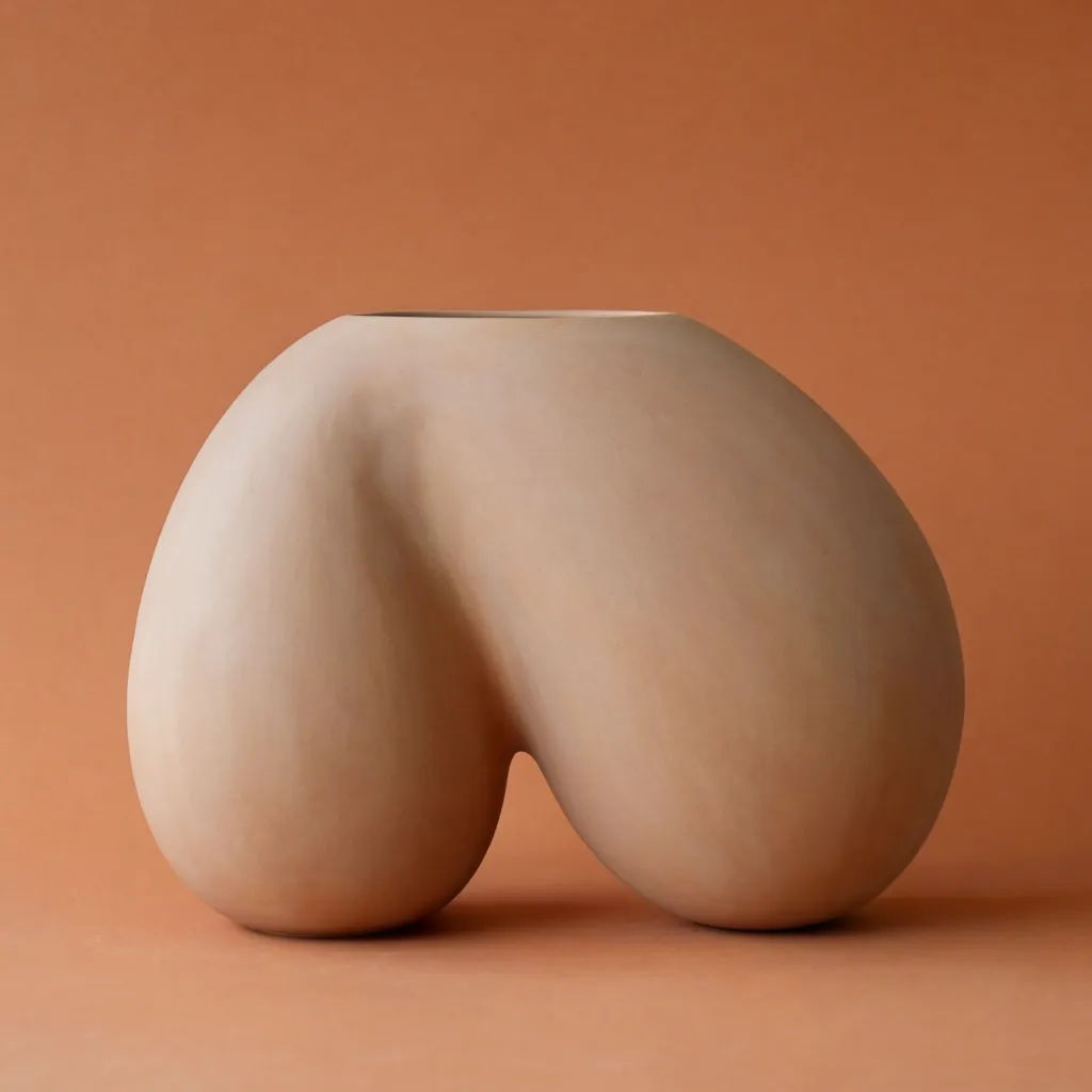 Subject against a warm terracotta background with warmth blended onto the edges