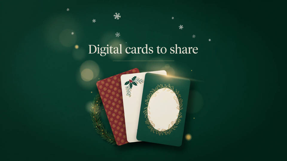 Digital cards to share