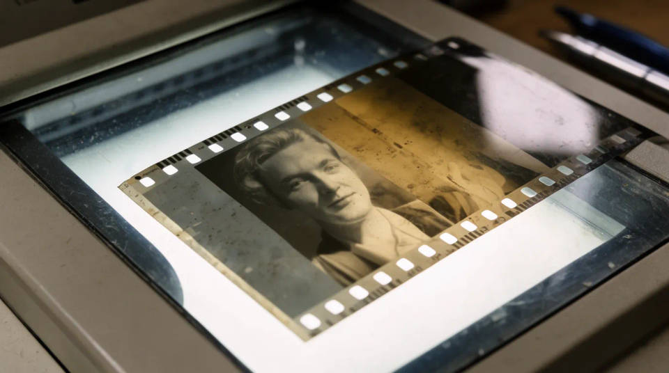 Turn a film negative into a positive