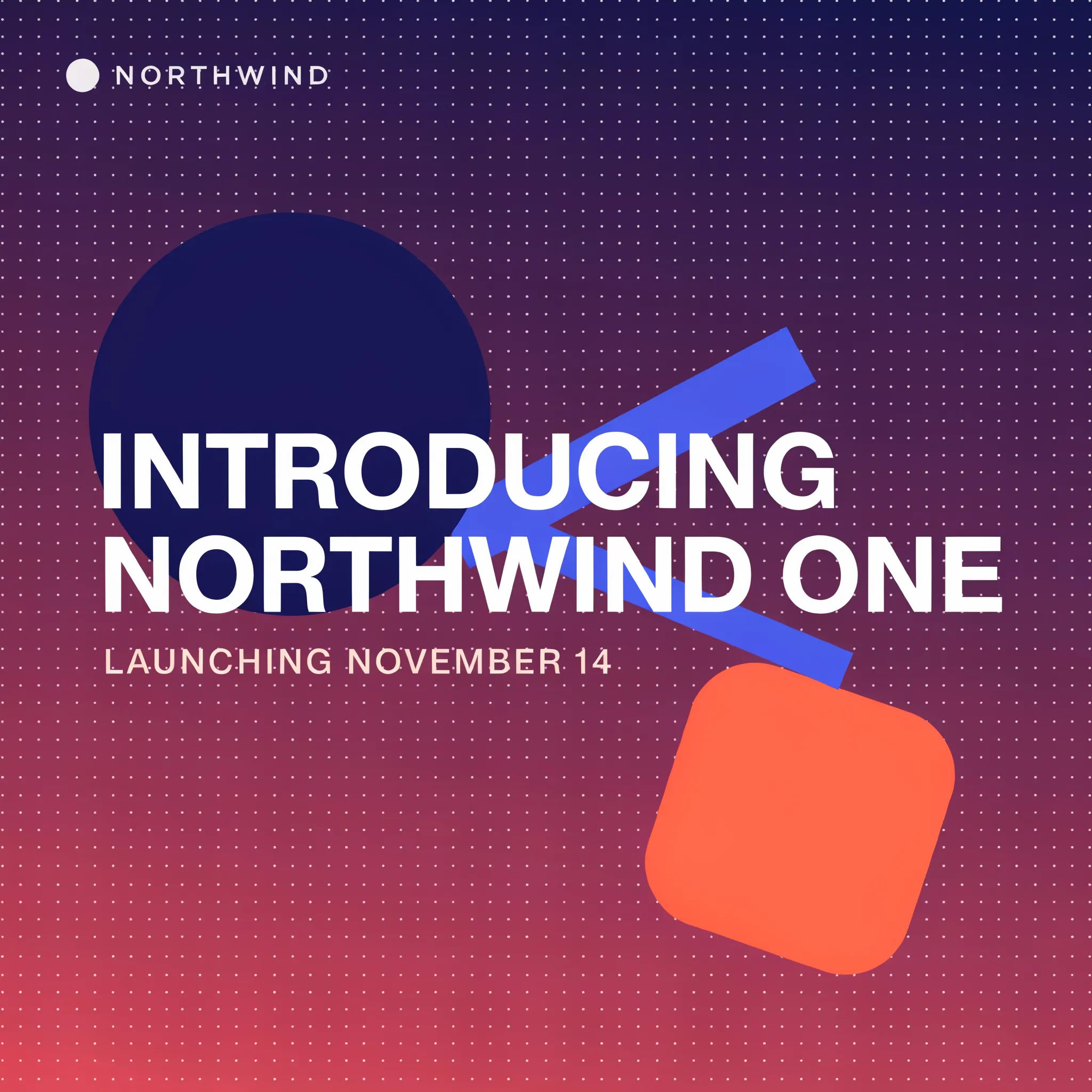 Sleek product launch email banner with a vibrant gradient