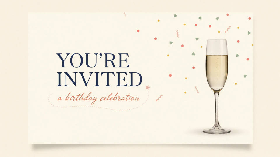 Party and birthday invites