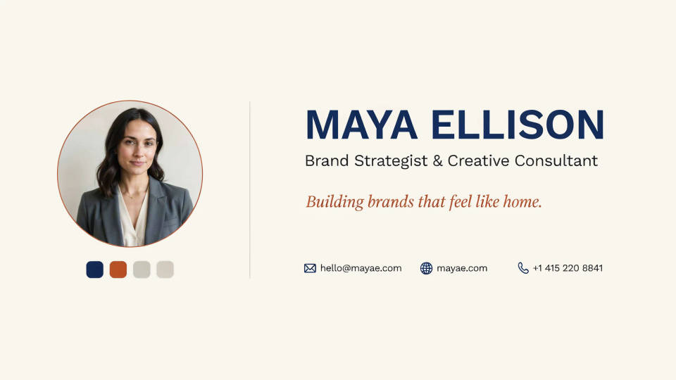 Build a personal brand block