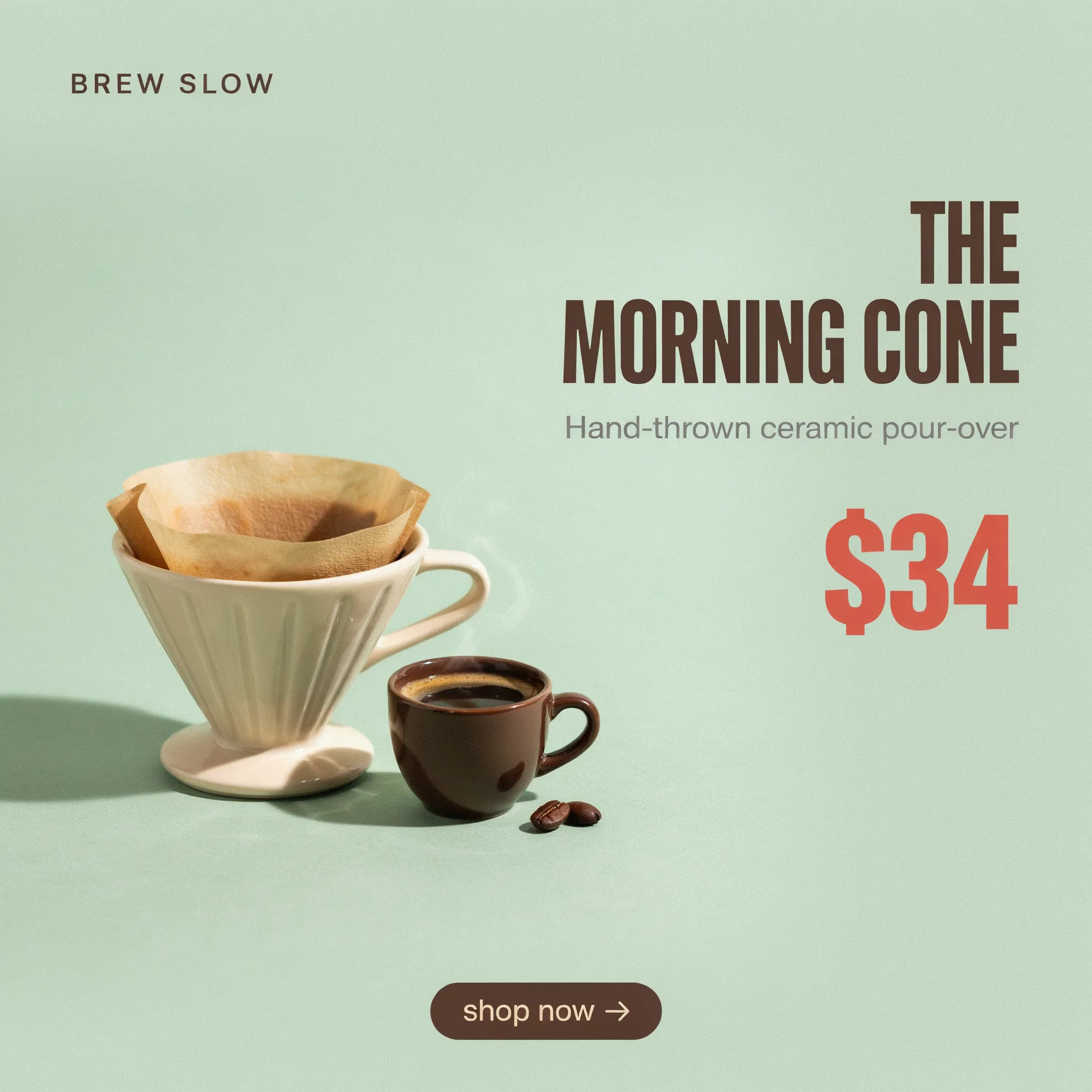 Square Facebook product post with a hero product and price callout