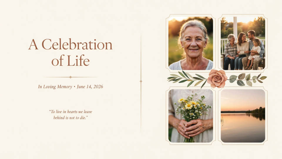 A celebration of life