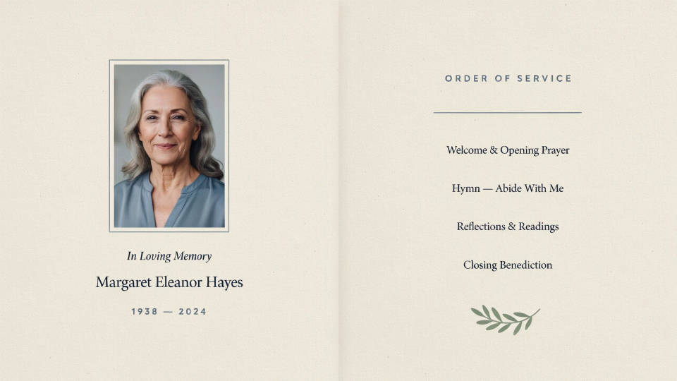 A dignified order of service