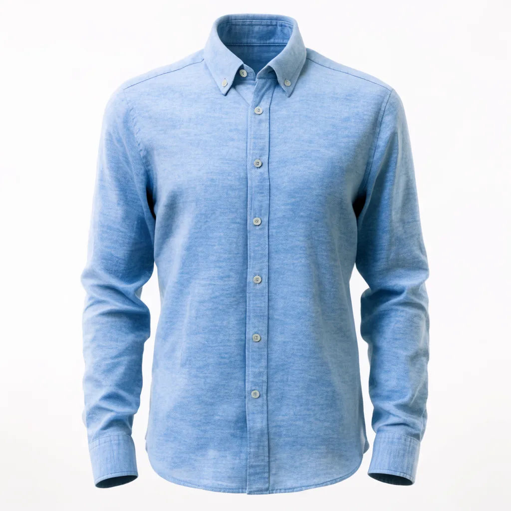 Shirt with mannequin removed and neckline filled to a hollow shape