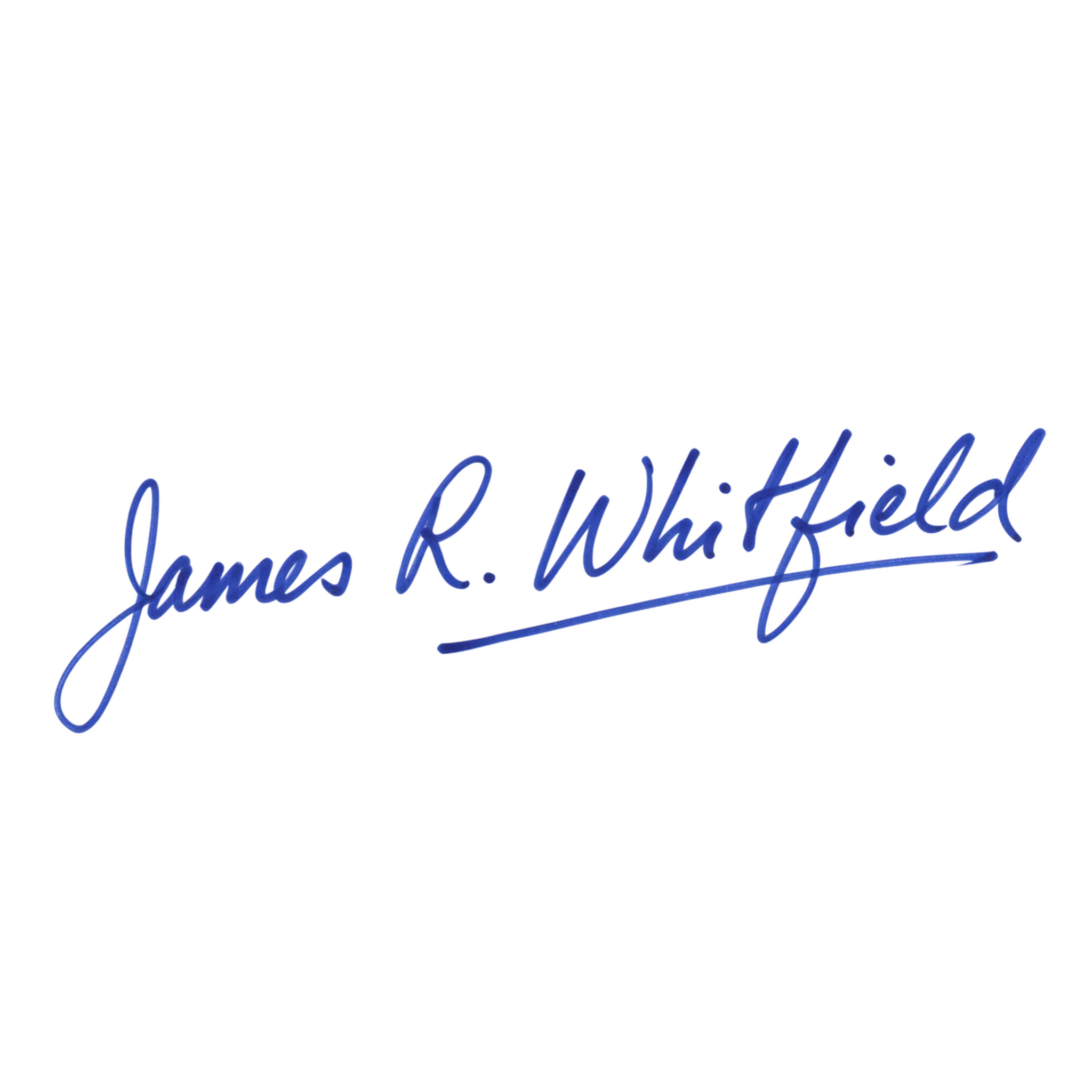 Quick casual blue ballpoint signature of a full name