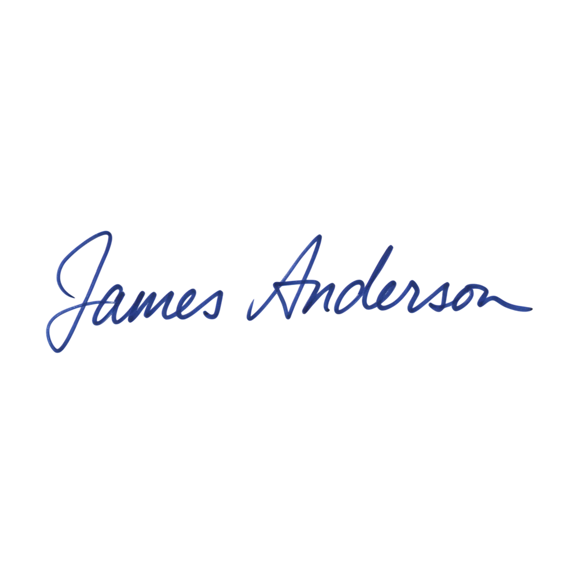 Neat legible everyday cursive signature in dark blue ink