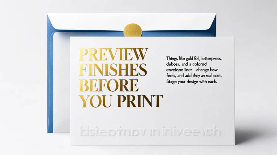 Preview finishes before you print
