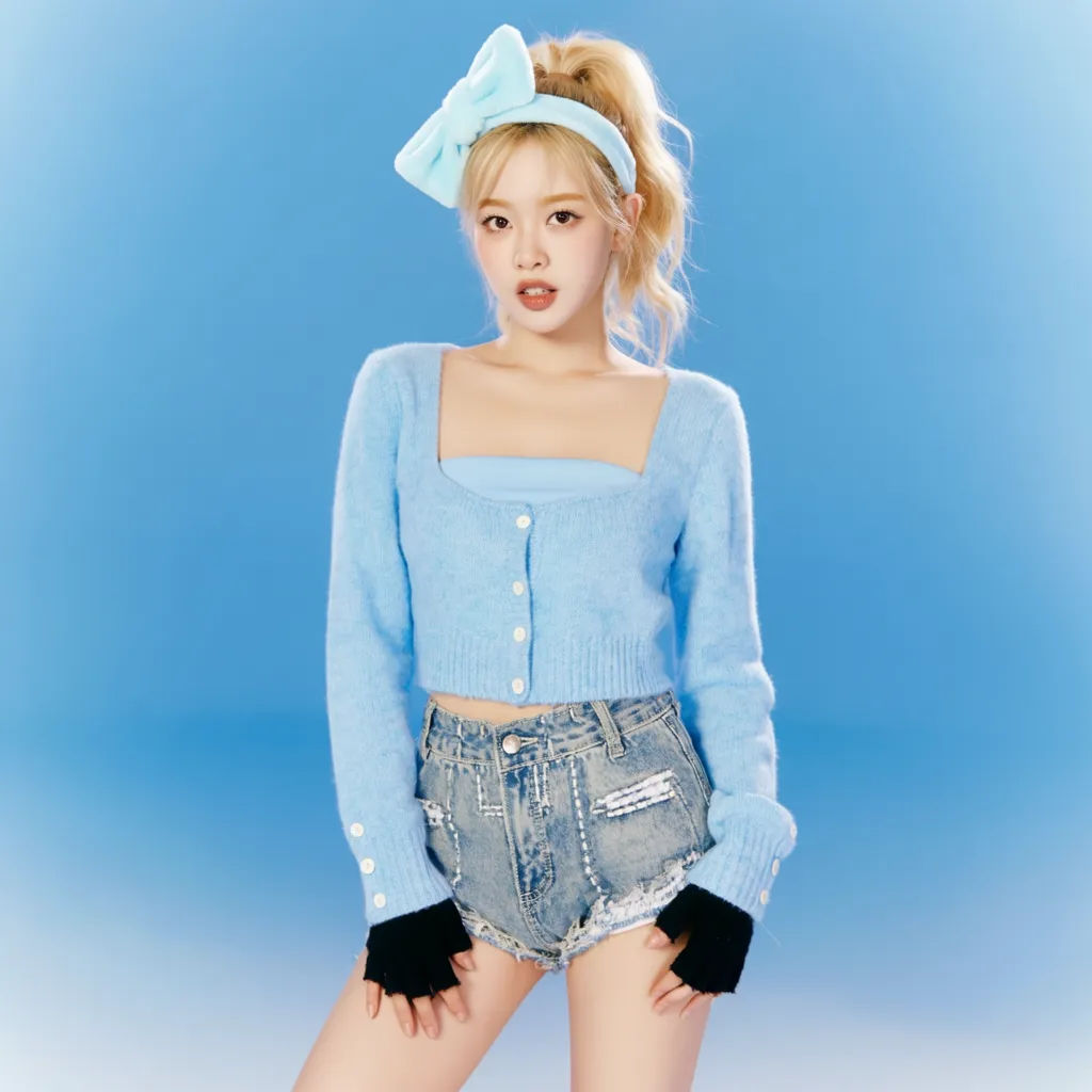 Original idol in a Y2K retro concept with bright styling