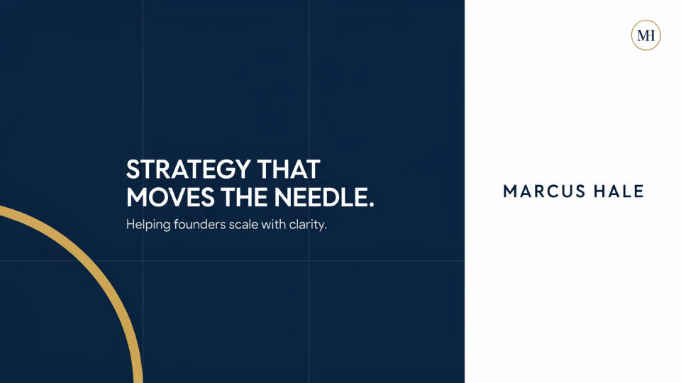 A short, confident tagline