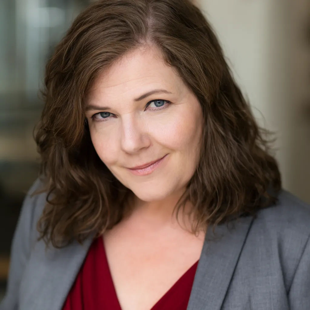 A profile photo on a plain white background with even lighting