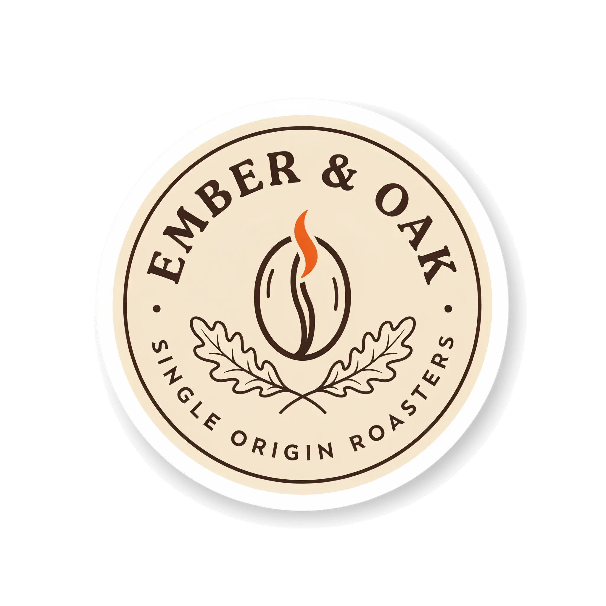 Logo redrawn as a die-cut sticker with a thick white contour on a transparent background