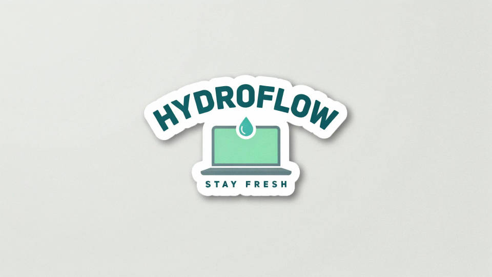 Laptop and water-bottle stickers
