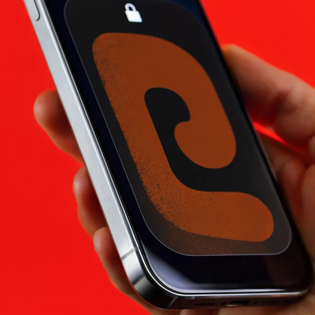 Close crop of a phone in a hand showing a notification