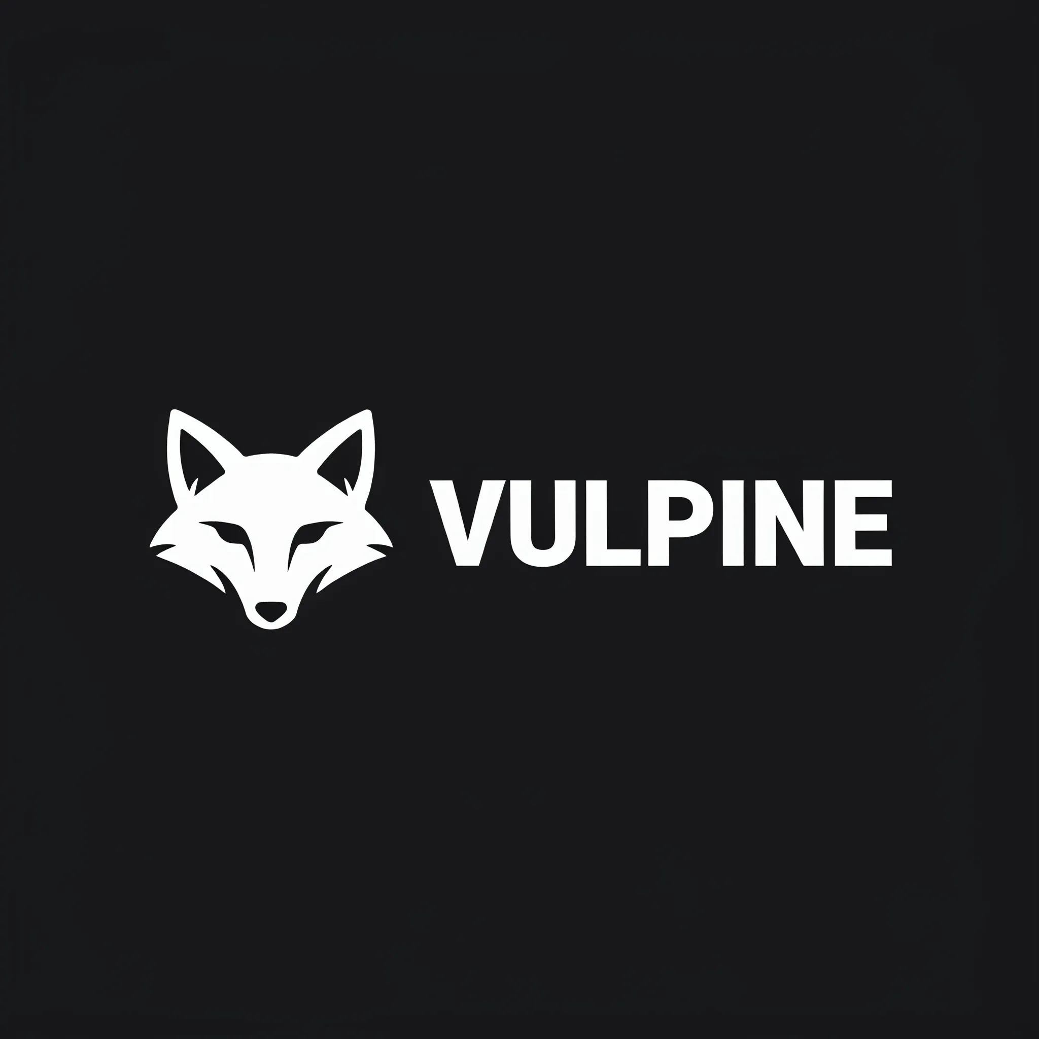 White fox head logo placed on a dark website header