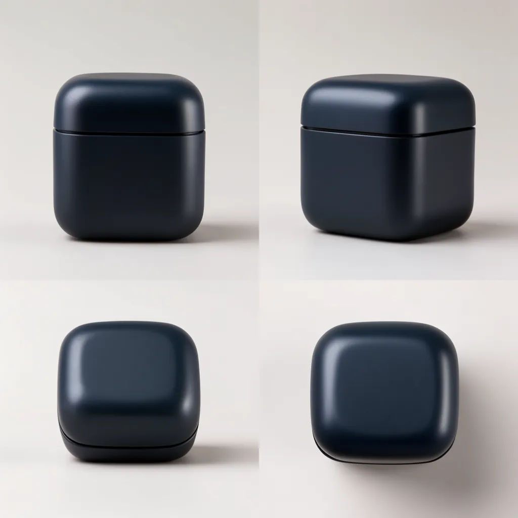Three angles of the same product shown side by side