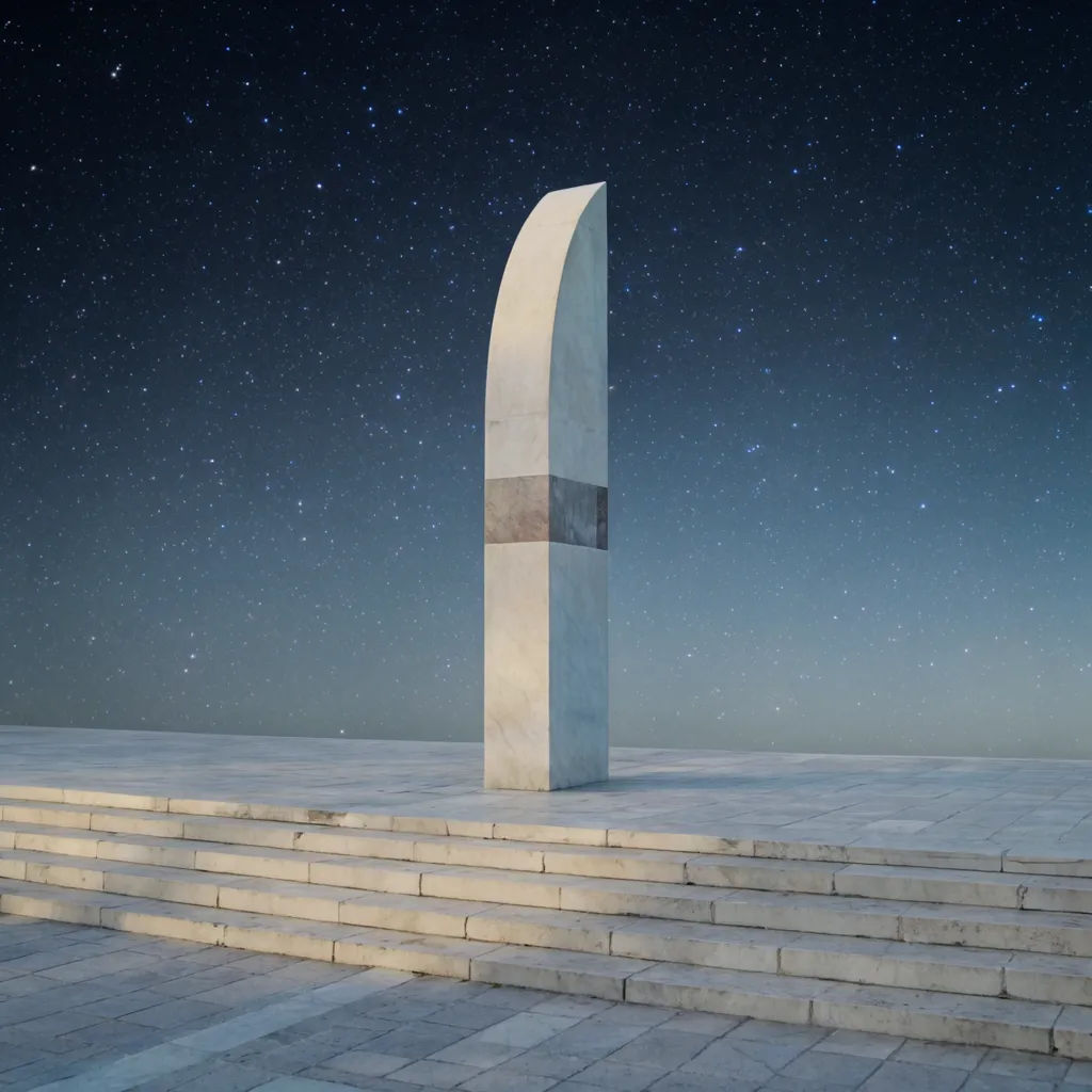 Monument photo with crowds removed and the plaza rebuilt