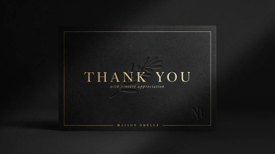 Business and client thank yous