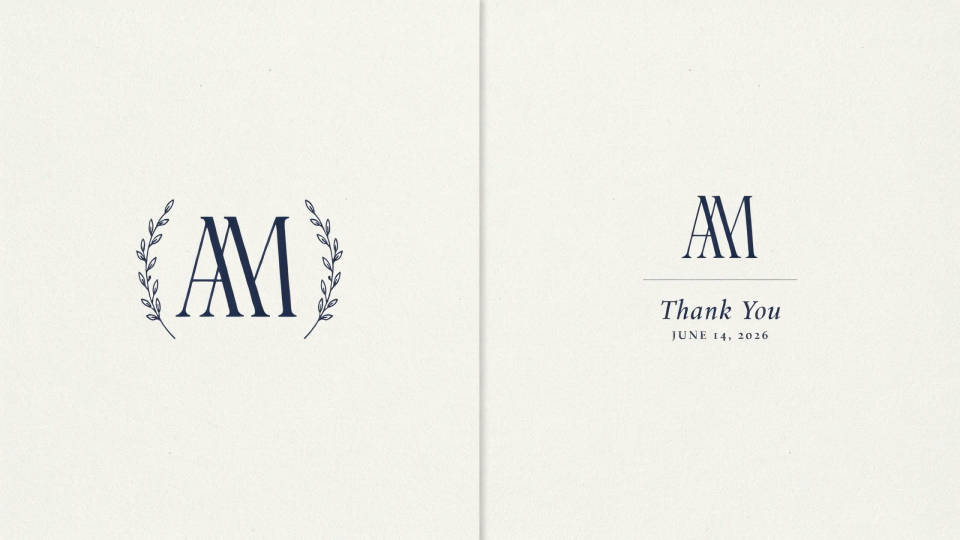 A monogram for the couple