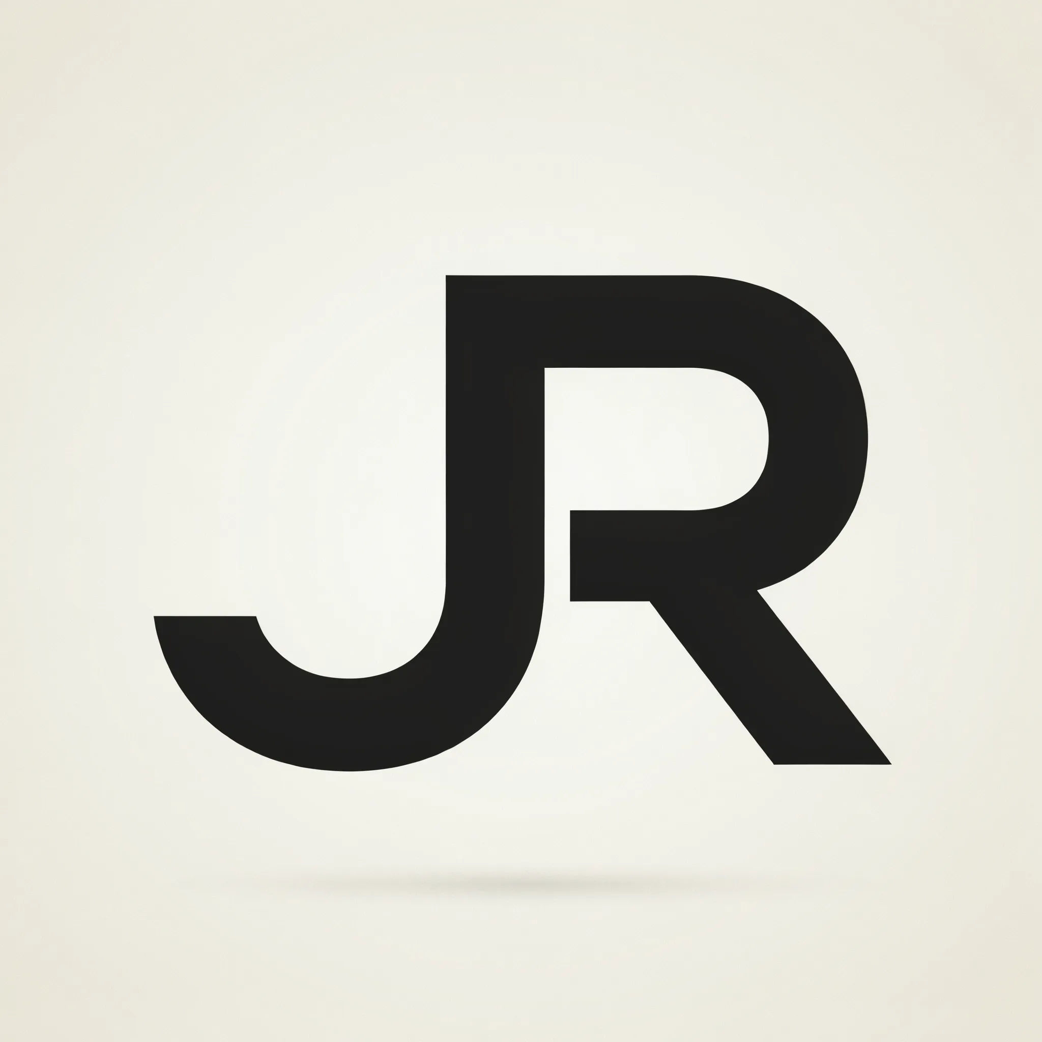 Minimalist monogram logo built from bold initials