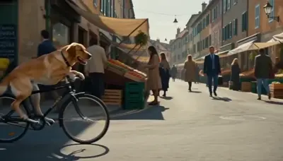 Animal riding bike effect