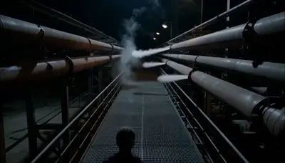 Blowing steam effect