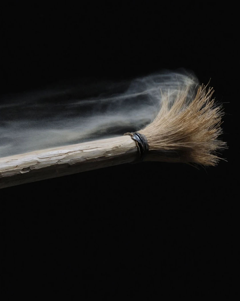 Broomstick flying effect