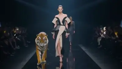 Catwalk with animal video