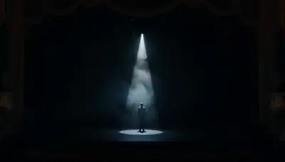 AI cinematic smoky portrait effect