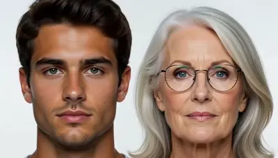 AI face morph effect