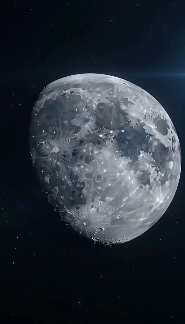 AI falling moon video generator | Morphic
