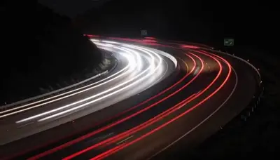 AI light trails effect