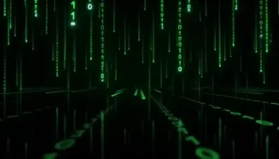AI matrix code effect