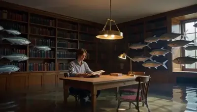 AI swim with fishes effect