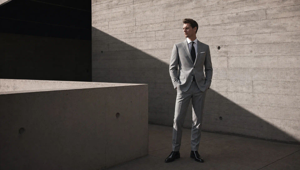 Concrete architectural backdrop