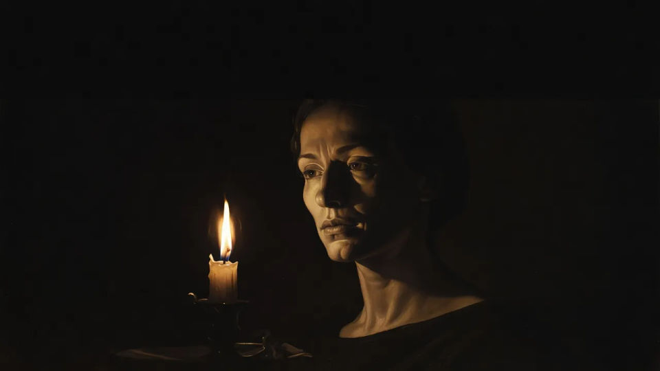 Candlelit portrait