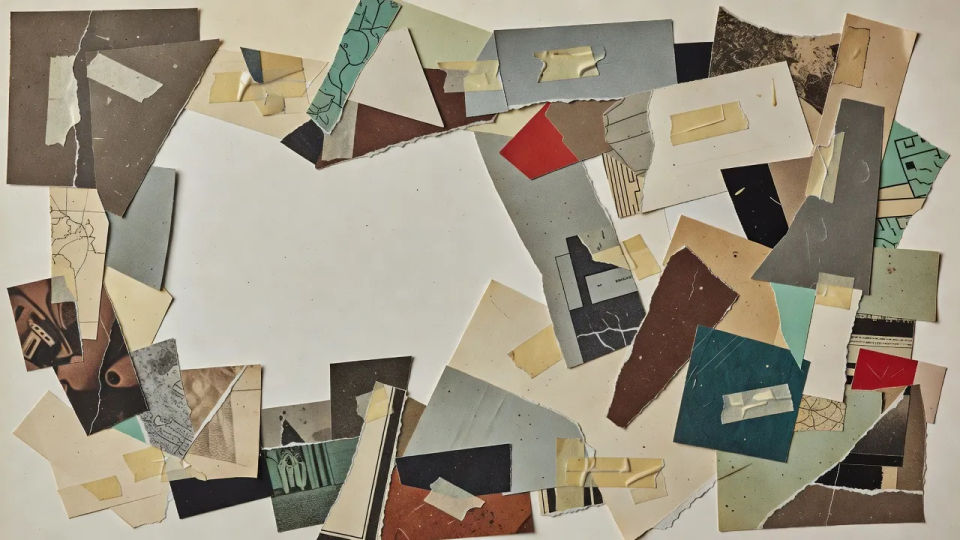 Geometric paste-up panel
