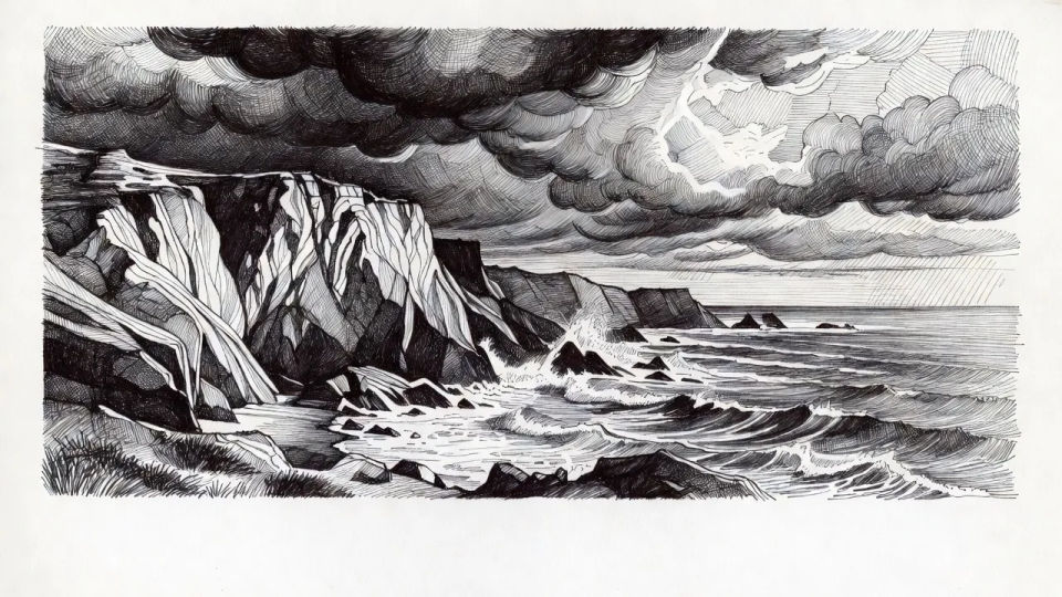 Dense ink scene