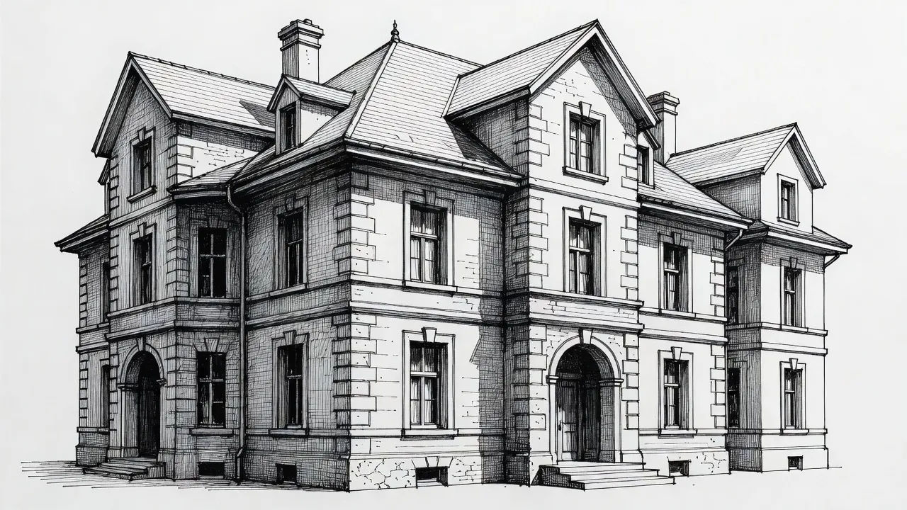 Panneau architectural en hachures