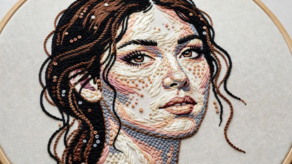Stitched portrait layout